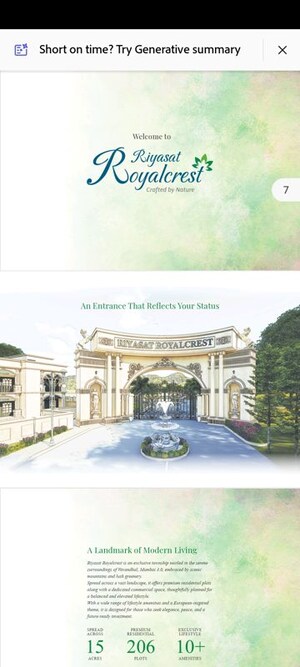  Plot – Exterior View View at Riyasat Royalcrest, Wavandhal - for Sale