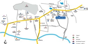 2 BHK Apartment – Map Location View at Mulik Luxuria, Wagholi - for Rent