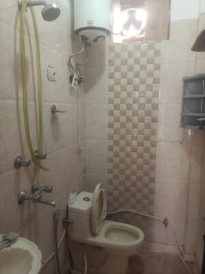 Bathroom in 1 BHK Apartment at Vasant Kunj Enclave – for Rent