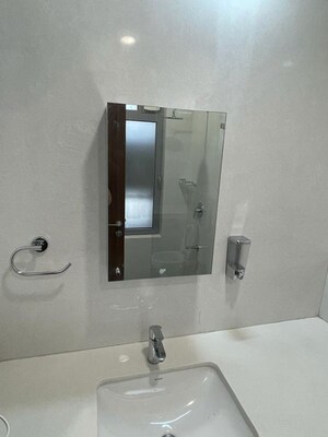 Bathroom in 3 BHK Apartment at Piramal Vaikunth, Balkum Pada – for Rent