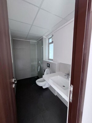 Bathroom in 3 BHK Apartment at Piramal Vaikunth, Balkum Pada – for Rent