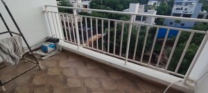 Balcony in 3 BHK Apartment at Ambience Courtyard, Manikonda – for Rent