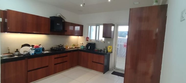 Kitchen, ambience-courtyard 3 Bedroom 2300 Sq.Ft. Apartment In Manikonda Hyderabad 10609423