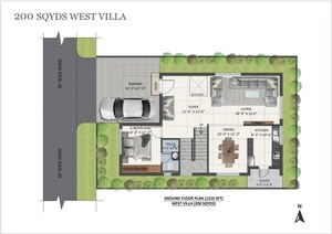 Floor Plan in  Villa at Srihari Anithara Aura, Isnapur – for Sale