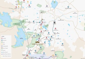 2 BHK Apartment – Map Location View at Godrej Regal Pavilion, Gaganpahad - for Sale