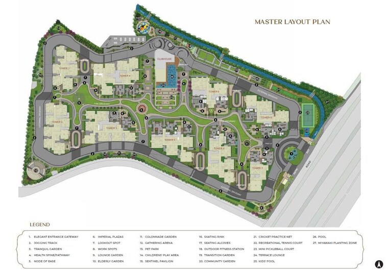 Master Plan, godrej-regal-pavilion 2 Bedroom 1352 Sq.Ft. Apartment In Gaganpahad Hyderabad 10603216