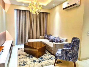 Living Room in 3 BHK Apartment at Motia Blue Ridge, Dhakoli – for Sale