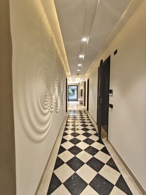Building Lobby in 4 BHK Builder Floor at Sushant Lok I – for Rent