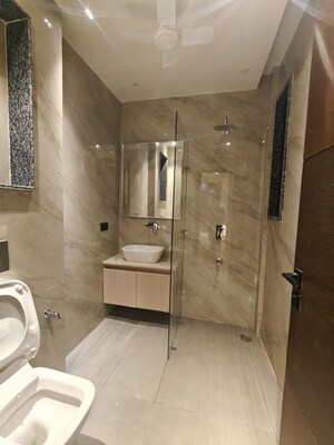 Bathroom in 4 BHK Builder Floor at Sushant Lok I – for Rent