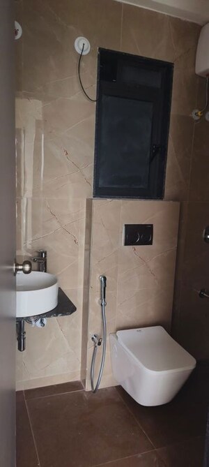 Bathroom in 3 BHK Apartment at Dhamji Shamji Mahavir Spring Tulip Phase 1, Pokhran Road No Two – for Rent