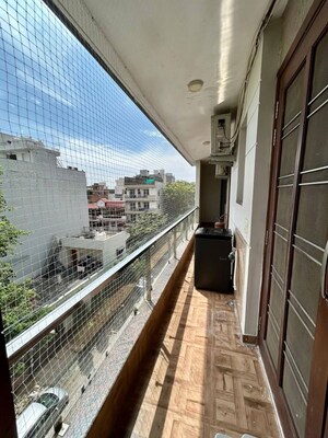 Balcony in 2 BHK Builder Floor at Saket – for Rent