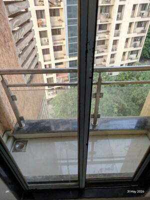 Balcony in 1.5 BHK Apartment at Haware Estate, Kasarvadavali – for Rent