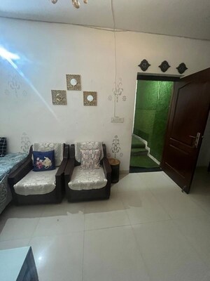 Living Room in 3 BHK Builder Floor at BPTP Parkland, Sector 75 – for Rent