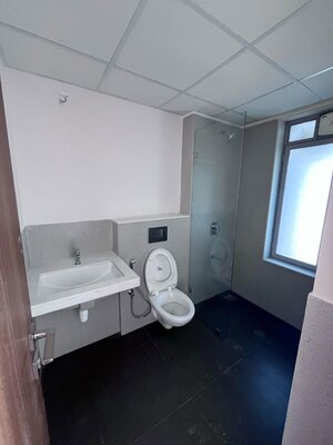 Bathroom in 3 BHK Apartment at Piramal Vaikunth, Balkum Pada – for Rent