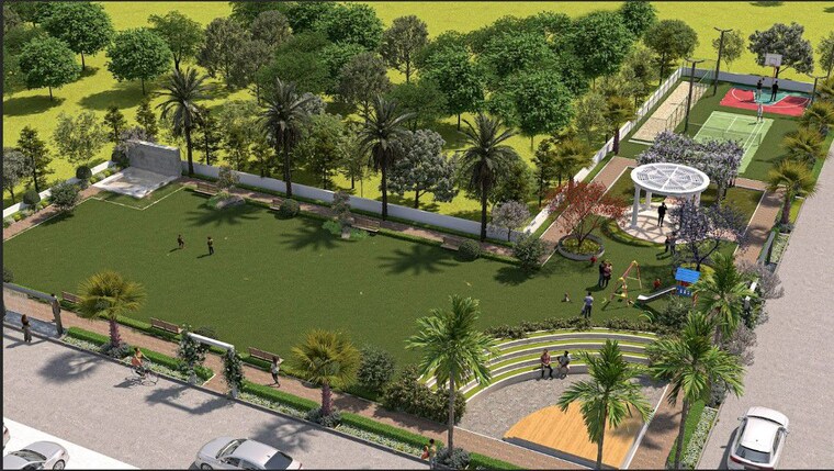 Garden, northview-homez 3 Bedroom 2400 Sq.Ft. Apartment In Ambala Highway Zirakpur 10609719