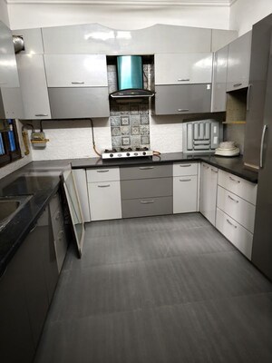 Kitchen in 3 BHK Builder Floor at Ashok Nagar – for Rent