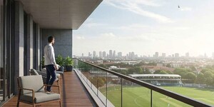 Balcony in 3 BHK Apartment at Bandra East – for Sale