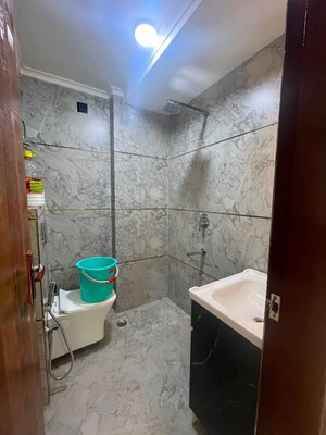Bathroom in 1 BHK Builder Floor at Saket – for Rent
