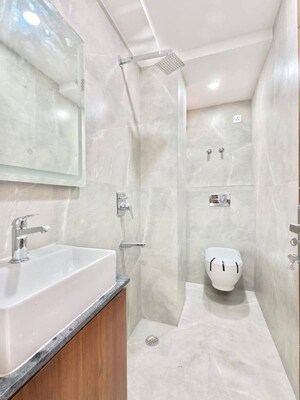 Bathroom in 2 BHK Builder Floor at Saket – for Rent