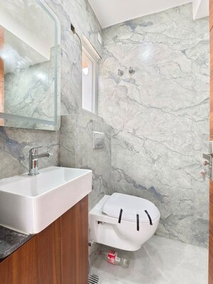 Bathroom in 2 BHK Builder Floor at Saket – for Rent