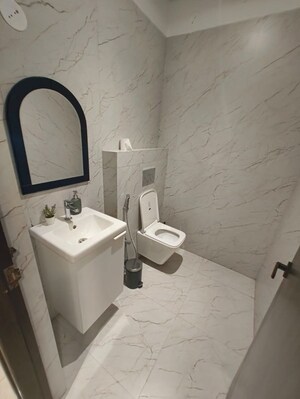 Bathroom in 3 BHK Builder Floor at Banjara Hills – for Rent