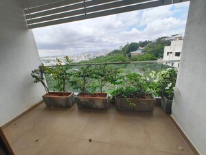 Balcony in 3 BHK Builder Floor at Banjara Hills – for Rent