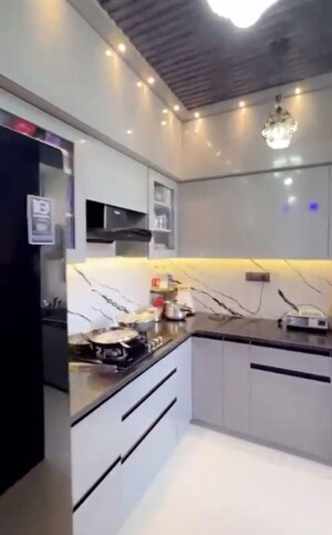 Kitchen in 4 BHK Builder Floor at Bptp Park Floors I, Sector 77 – for Rent