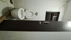 Bathroom in  Office Space at Seawoods Grand Central Mall, Seawoods – for Rent