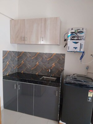 Kitchen in 1 RK Apartment at Puravankara Silversands, Mundhwa – for Rent
