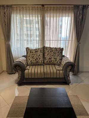 Living Room in 3.5 BHK Apartment at Sobha City, Thanisandra Main Road – for Rent