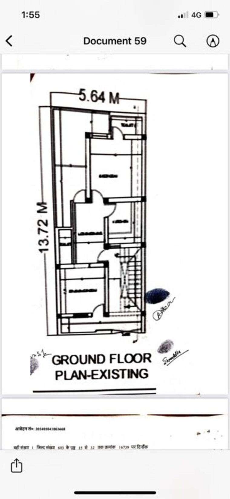 Floor Plan, bangla bazar 1 Bedroom 836 Sq.Ft. Independent House In Bangla Bazar Lucknow 10610186