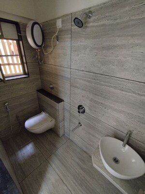 Bathroom in 1 BHK Apartment at Shreeji BKC Crown, Kurla West – for Rent
