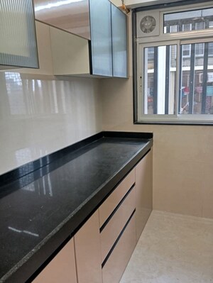 Kitchen in 1.5 BHK Apartment at Rustomjee Cleon, Bandra East – for Rent
