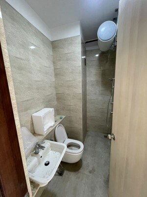 Bathroom in 3 BHK Apartment at Adani Ten BKC, Bandra East – for Rent