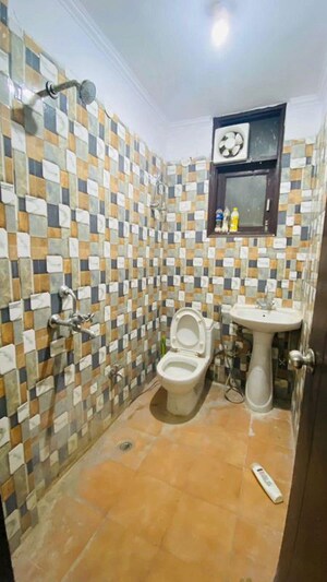 Bathroom in 2 BHK Builder Floor at Saket – for Rent