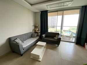 Living Room in 3.5 BHK Apartment at Panchshil Towers, Kharadi – for Rent