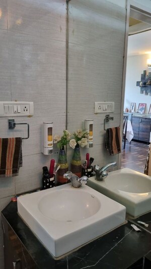 Washroom in 2 BHK Apartment at Konark Elegance, Wadgaon Sheri – for Rent