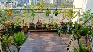 Balcony in 2 BHK Apartment at Konark Elegance, Wadgaon Sheri – for Rent