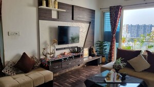 Living Room in 2 BHK Apartment at Konark Elegance, Wadgaon Sheri – for Rent