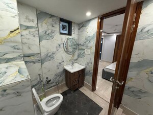 Bathroom in 2 BHK Builder Floor at Saket – for Rent