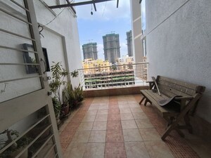 Balcony in 3 BHK Apartment at Paranjape Crystal Garden, Baner – for Rent