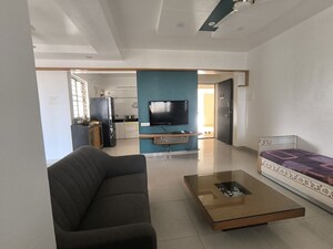 Living Room in 3 BHK Apartment at Paranjape Crystal Garden, Baner – for Rent