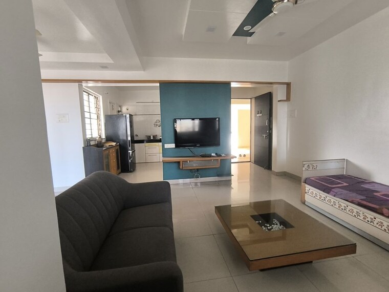 Living Room, paranjape-crystal-garden 3 Bedroom 1600 Sq.Ft. Apartment In Baner Pune 10610412