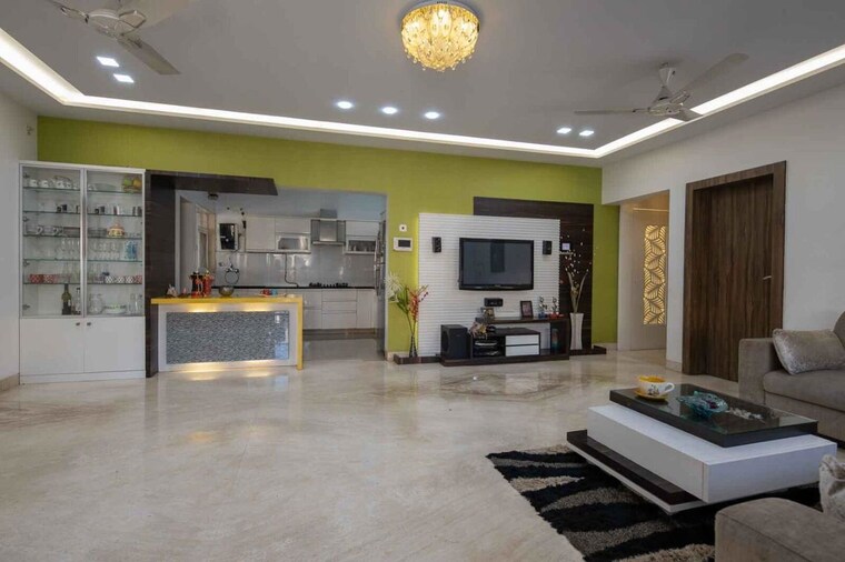Living Room, brahma-suncity-platinum 3 Bedroom 1820 Sq.Ft. Apartment In Wadgaon Sheri Pune 10610407