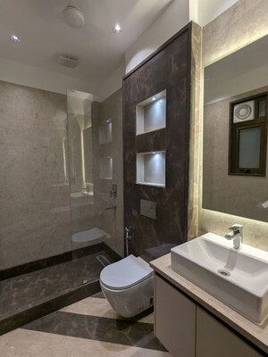 Bathroom in 4 BHK Builder Floor at Greater Kailash I – for Rent