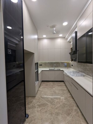 Kitchen in 4 BHK Builder Floor at Greater Kailash I – for Rent