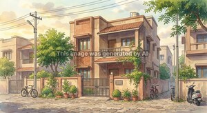  Independent House – Exterior View View at Palsana - for Sale