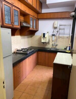 Kitchen in 2 BHK Apartment at Hazratganj – for Rent