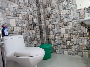 Bathroom in 1 RK Builder Floor at Sushant Lok I – for Rent