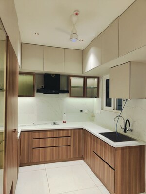 Kitchen in 2 BHK Apartment at Rajapushpa Provincia, Narsingi – for Rent